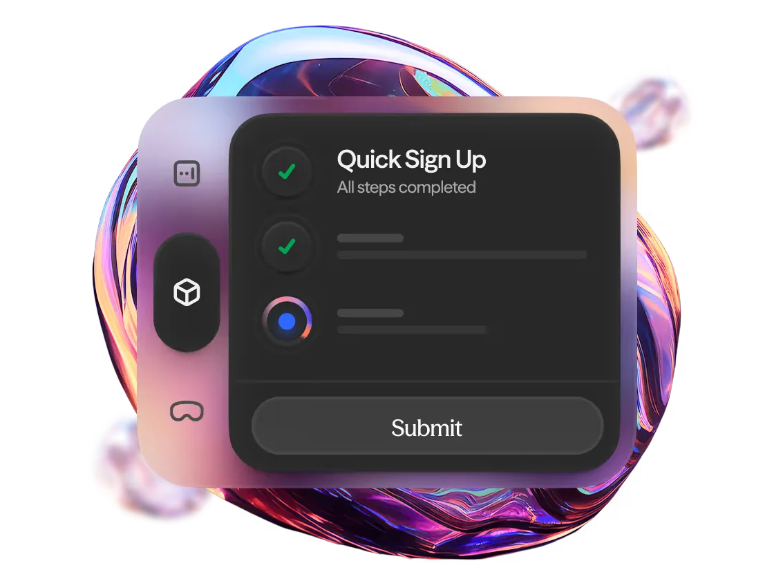 OVGC sign-up screen with all steps completed